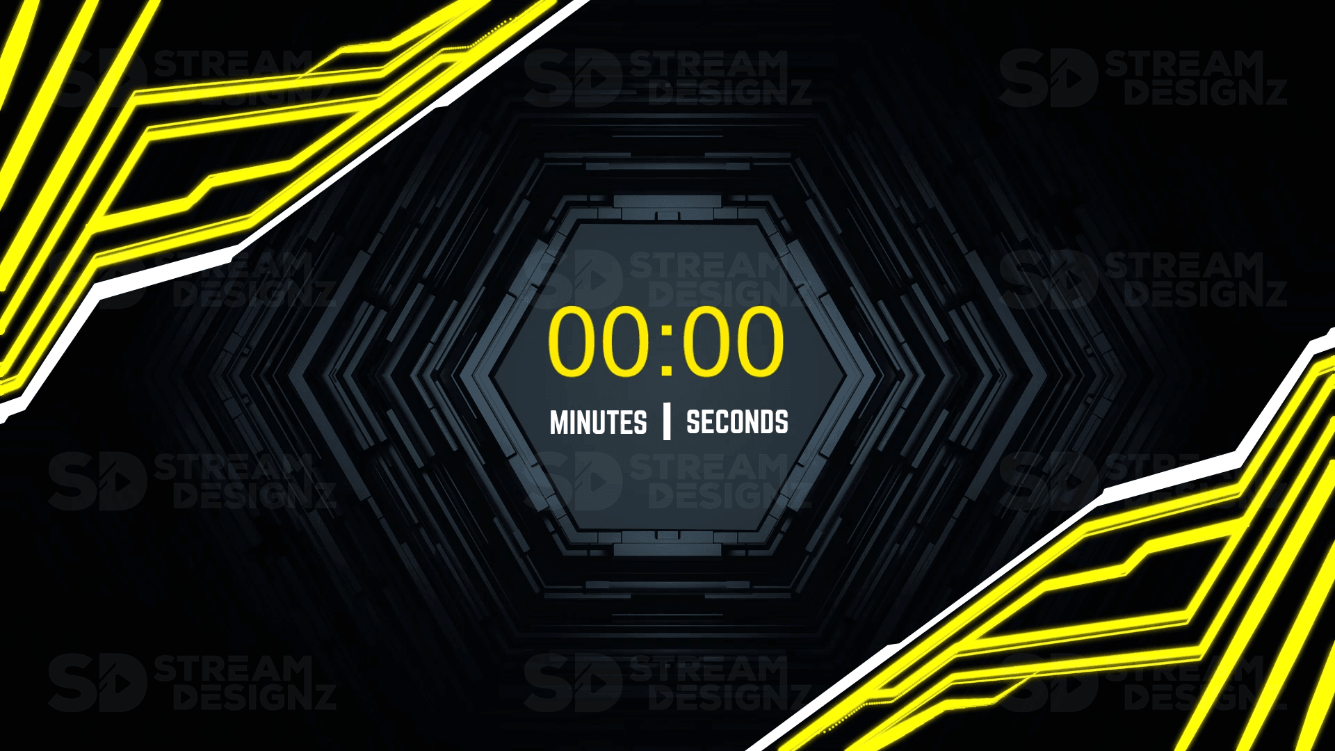 5 minute count up timer bolt thumbnail stream designz