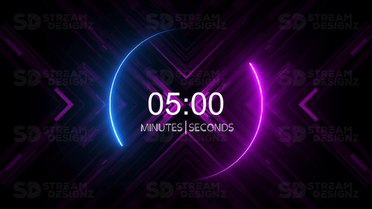 5 minute countdown timer illuminate thumbnail stream designz
