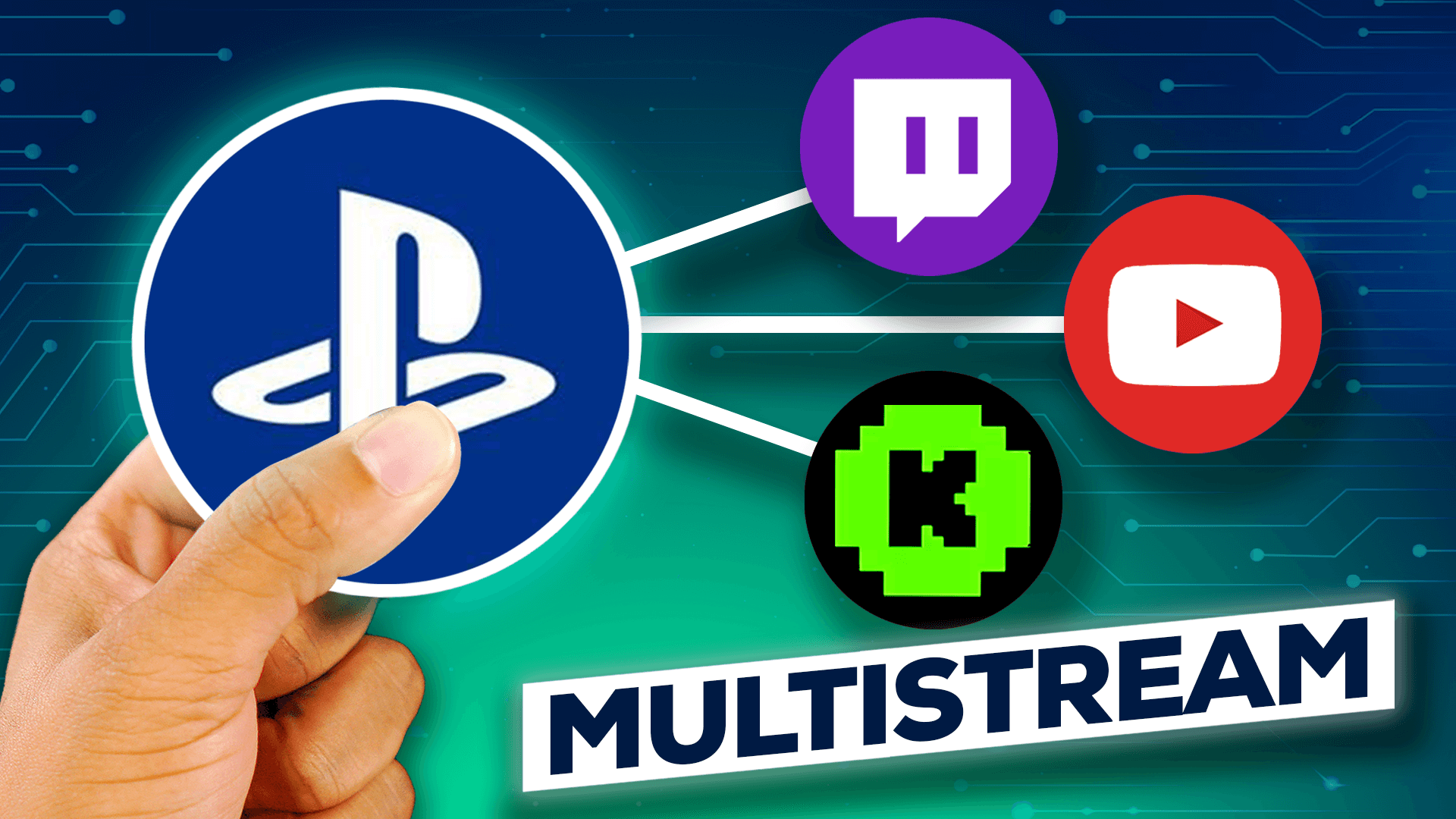 How to Multistream on PS5 to YouTube Twitch & Kick Stream Designz