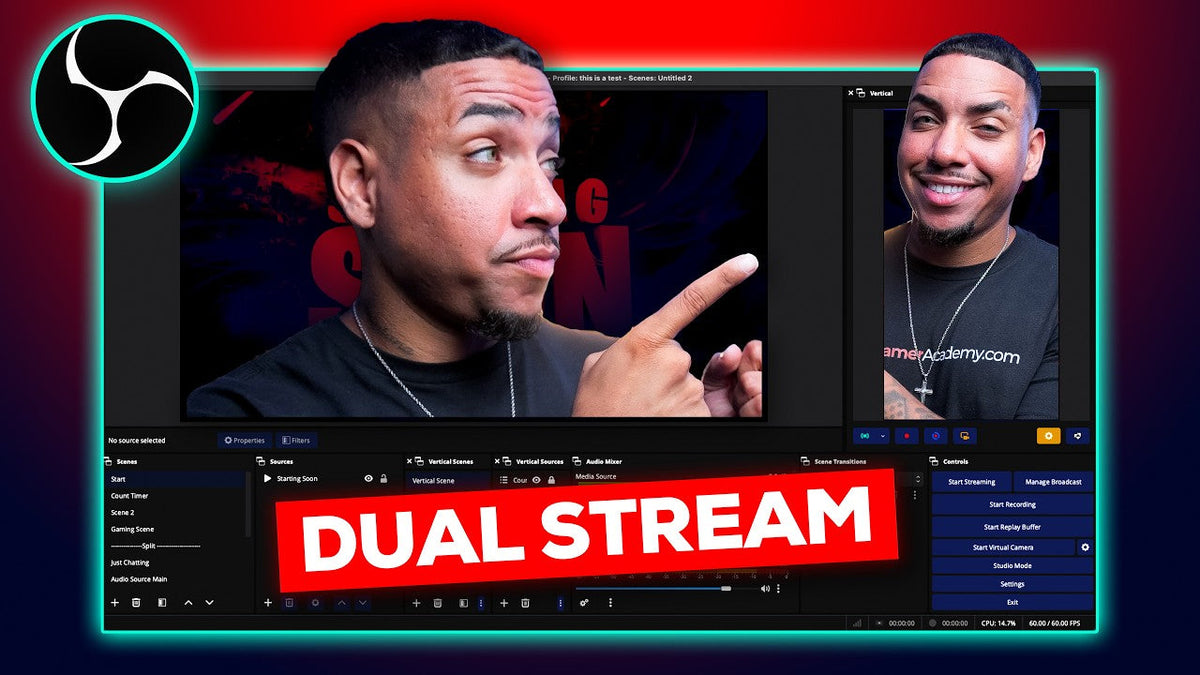 How to Stream to YouTube Using OBS in Horizontal and Vertical (Dual Stream Setup)