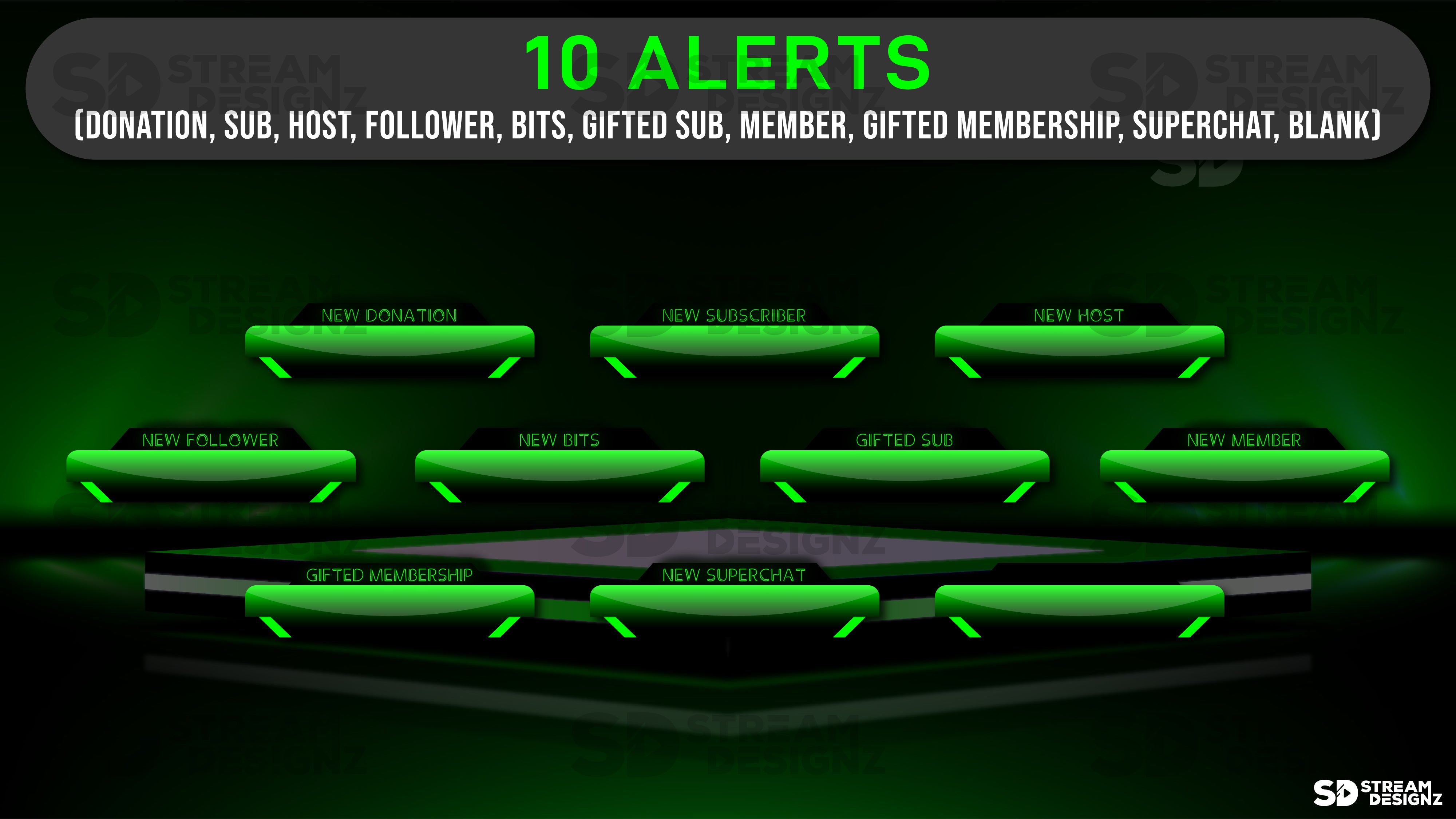 Animated Stream Overlay Package - Vortex | Stream Designz