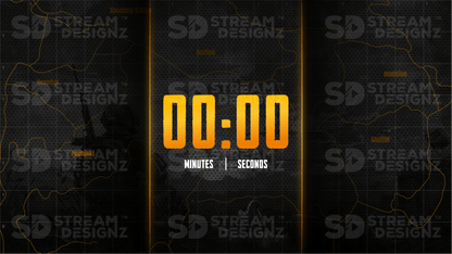 5 minute count up timer thumbnail battleground stream designz