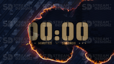 5 minute count up timer thumbnail fleet stream designz