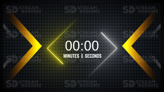 5 minute count up timer thumbnail gold rush stream designz