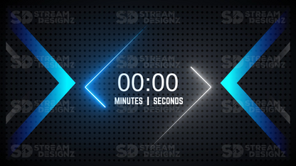 5 minute count up timer thumbnail horizon stream designz
