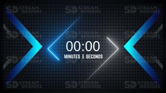 5 minute count up timer thumbnail horizon stream designz