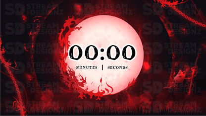 5 minute count up timer thumbnail katana stream designz