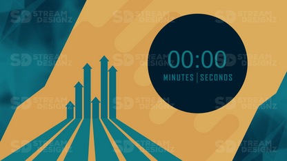 5 minute count up timer on the rise thumbnail stream designz