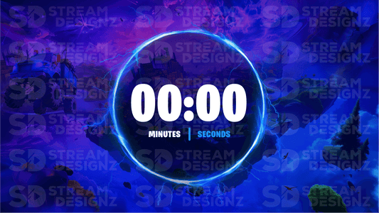 5 minute count up timer thumbnail royale stream designz