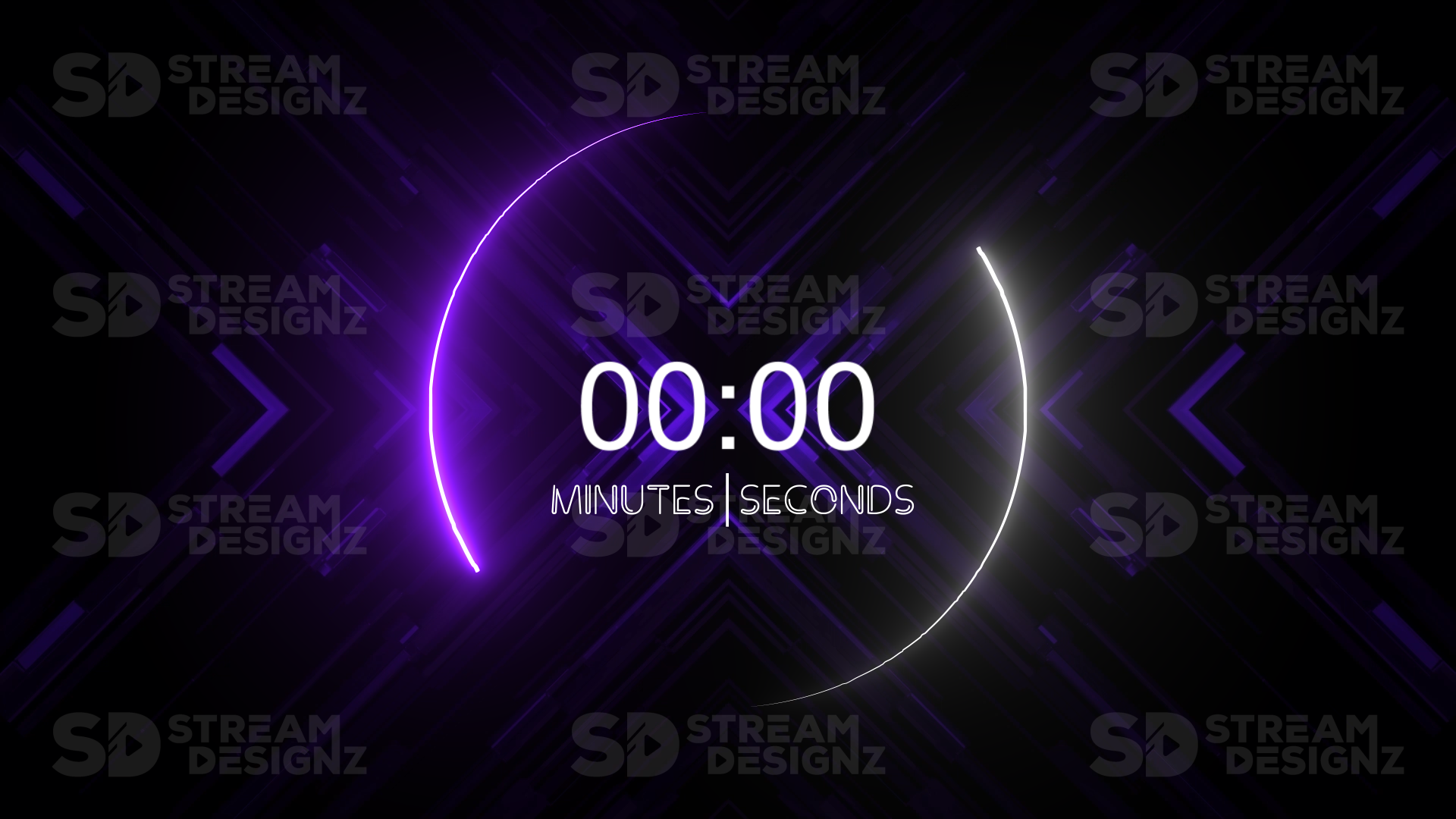 5 minute count up timer ultraviolet thumbnail stream designz 