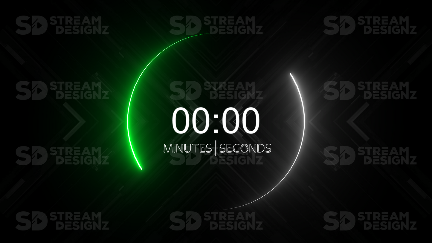 5 minute count up timer vortex thumbnail stream designz