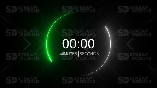 5 minute count up timer vortex thumbnail stream designz
