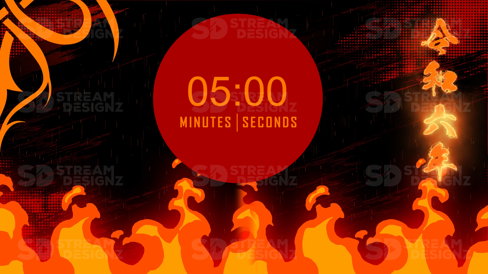 5 minute countdown timer akatsuki thumbnail stream designz
