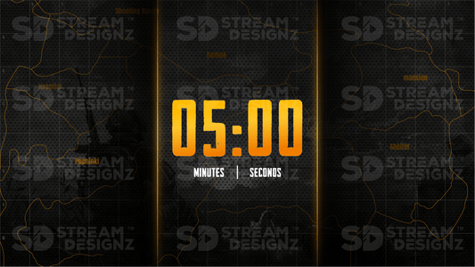 5 minute countdown timer thumbnail battleground stream designz
