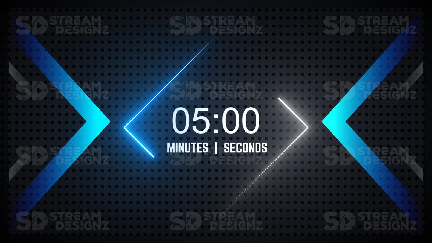 5 minute countdown timer horizon thumbnail stream designz
