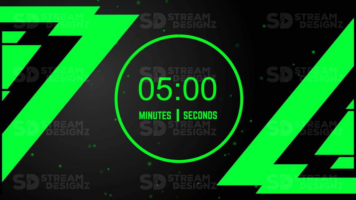 Stream Countdown Timer Overlay - Matrix | Stream Designz