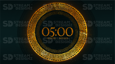 5 minute countdown timer thumbnail obsidian stream designz