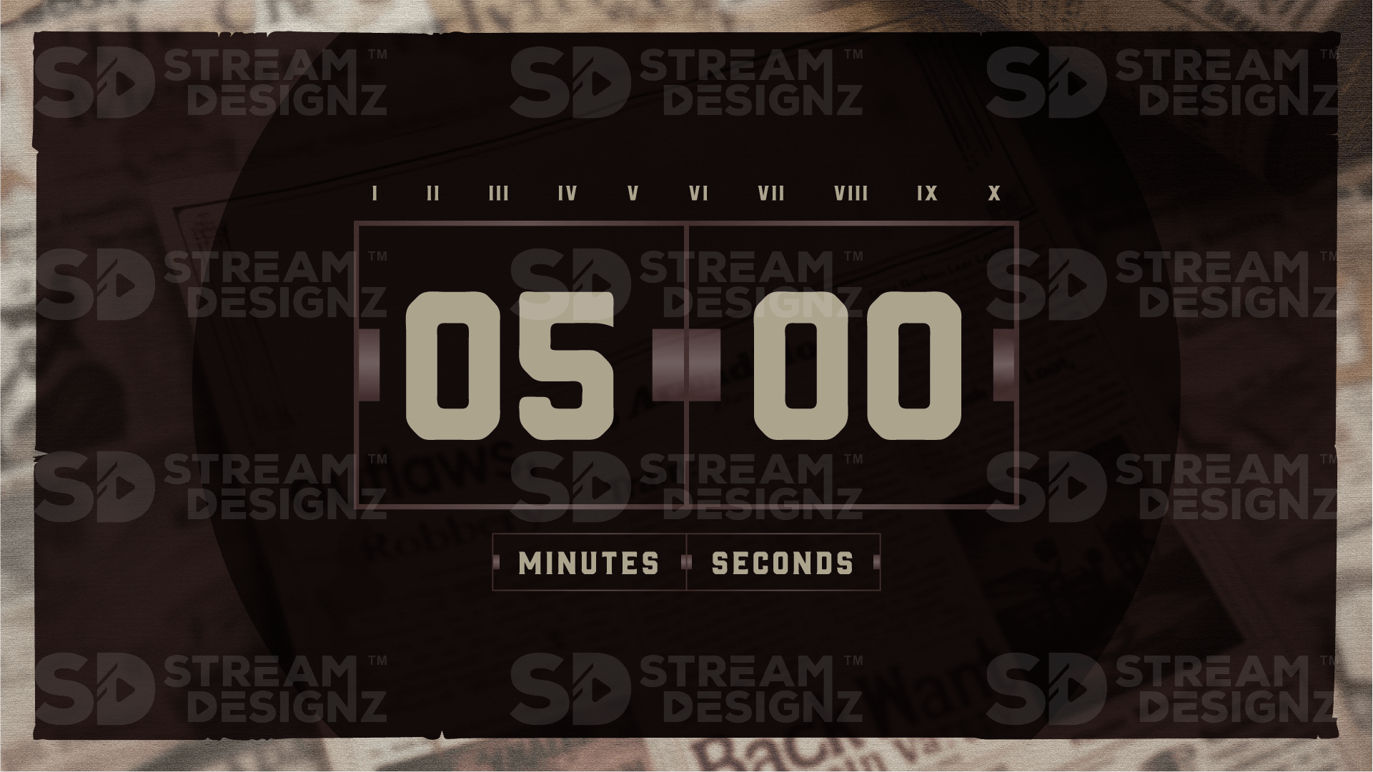 5 minute countdown timer thumbnail outlaw stream designz