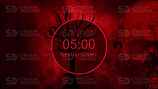 5 minute countdown timer paranormal thumbnail stream designz