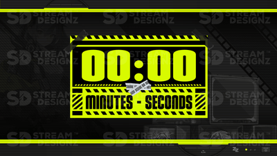 5 minute count up timer thumbnail hazard stream designz