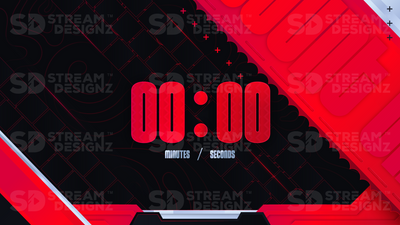 5 minute count up timer thumbnail inferno stream designz
