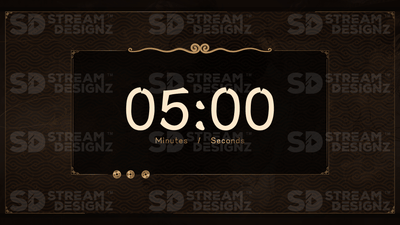 5 minute countdown timer thumbnail eternal stream designz