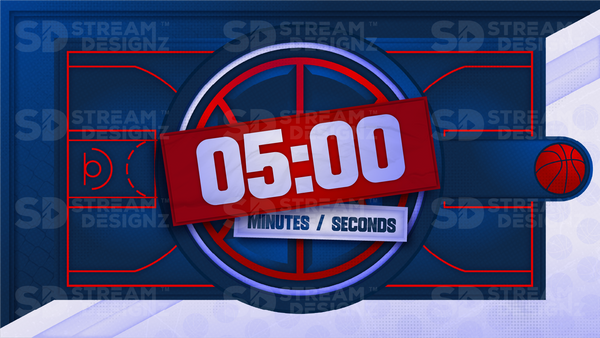 Stream Countdown Timer Overlay - Hoops | Stream Designz