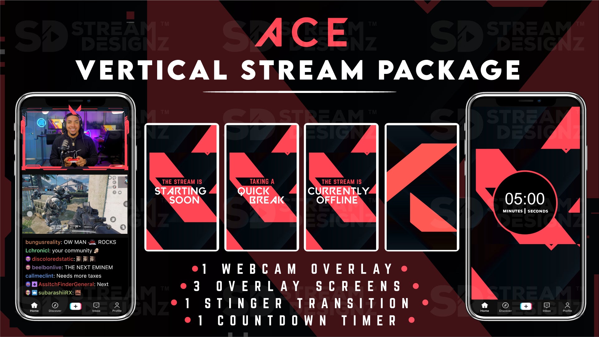 vertical stream overlay package feature image ace stream designz