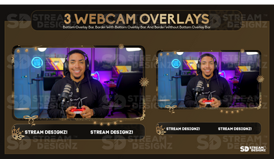 stream overlay package 3 webcam overlays after midnight stream designz