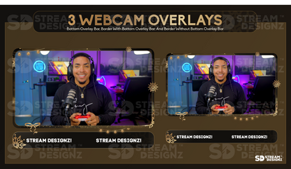 stream overlay package 3 webcam overlays after midnight stream designz
