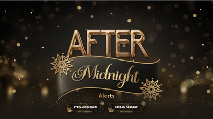 Animated stream alerts thumbnail After Midnight stream designz