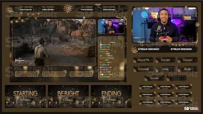 stream overlay package feature image after midnight stream designz