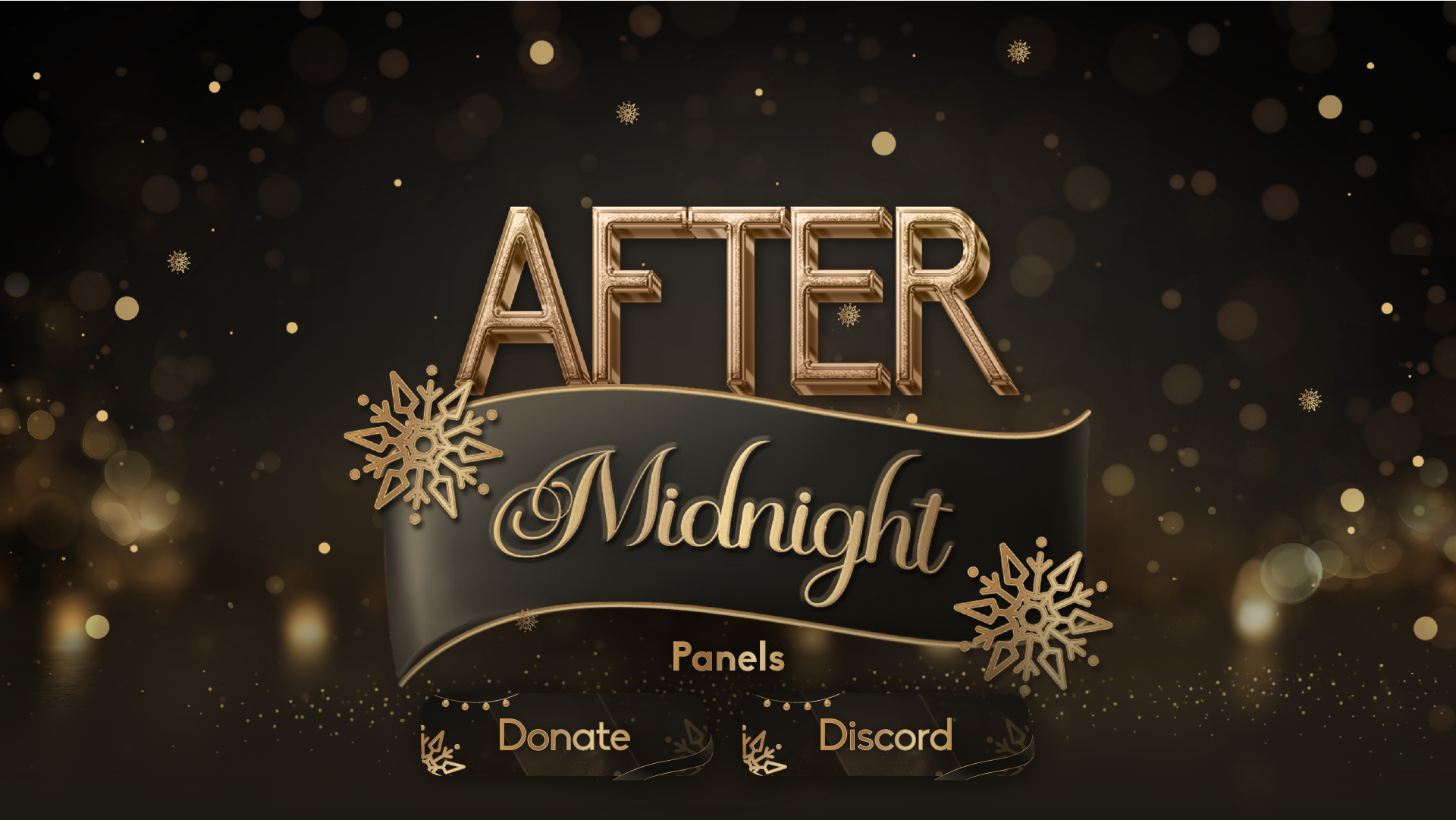 Twitch panels thumbnail after midnight stream designz