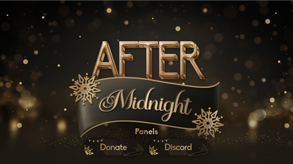 Twitch panels thumbnail after midnight stream designz
