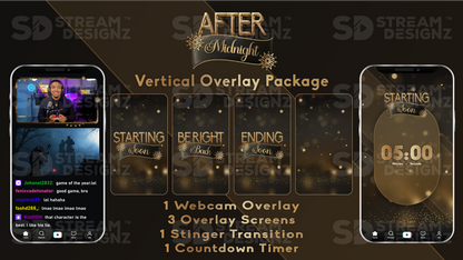 vertical stream overlay package feature image after midnight stream designz