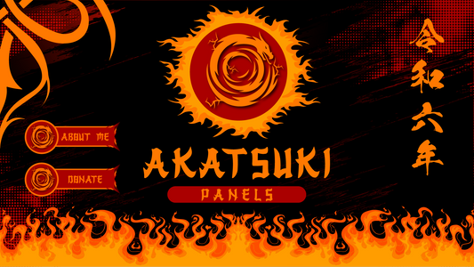 Twitch panels akatsuki thumbnail stream designz