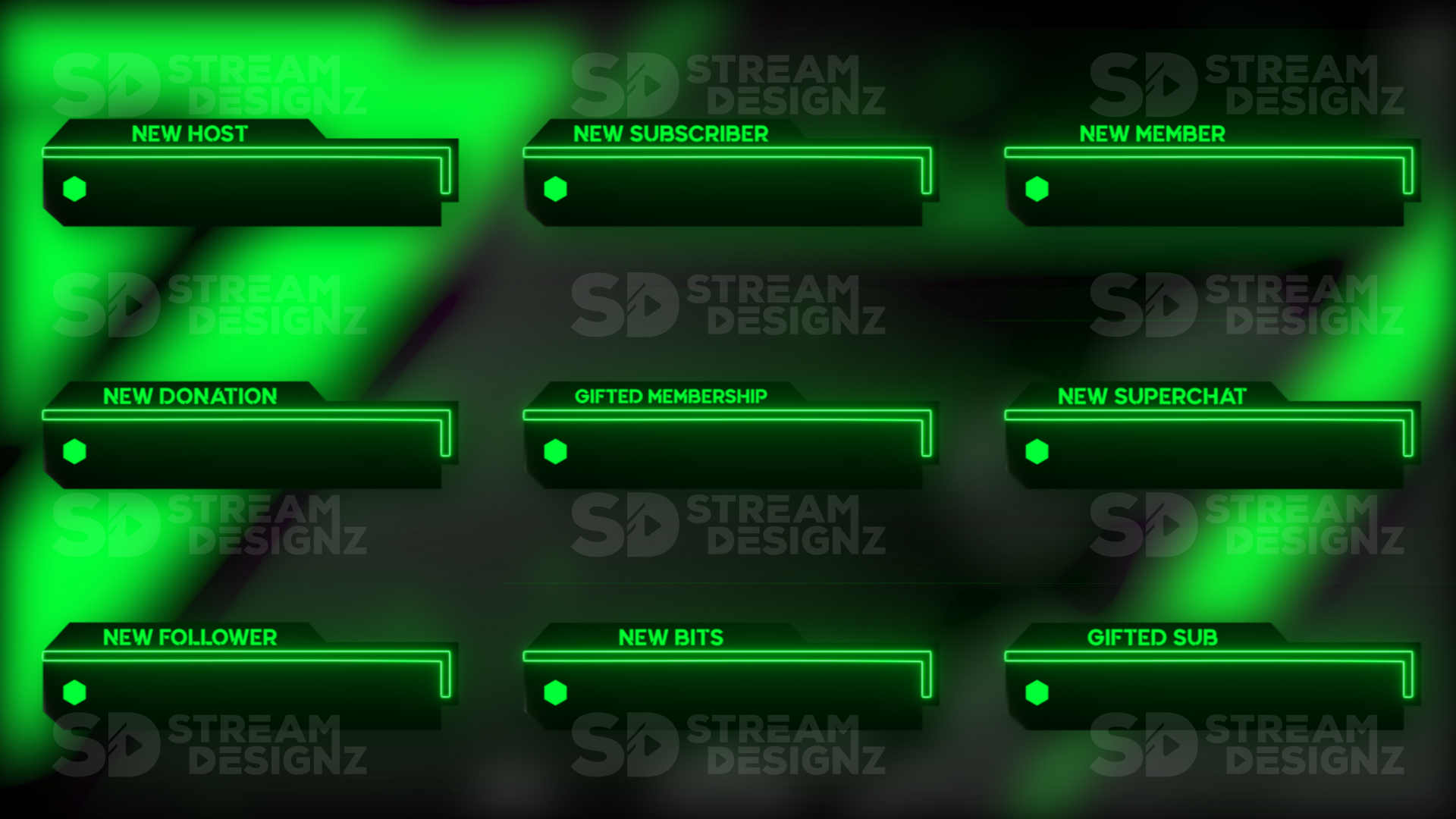 Animated stream alerts matrix preview image stream designz