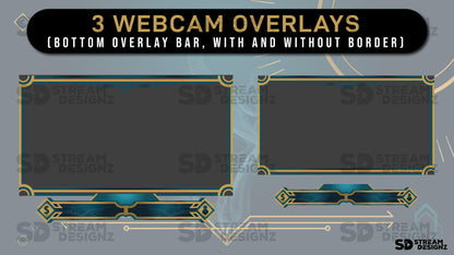 Static stream overlay package area of effect webcam overlays stream designz