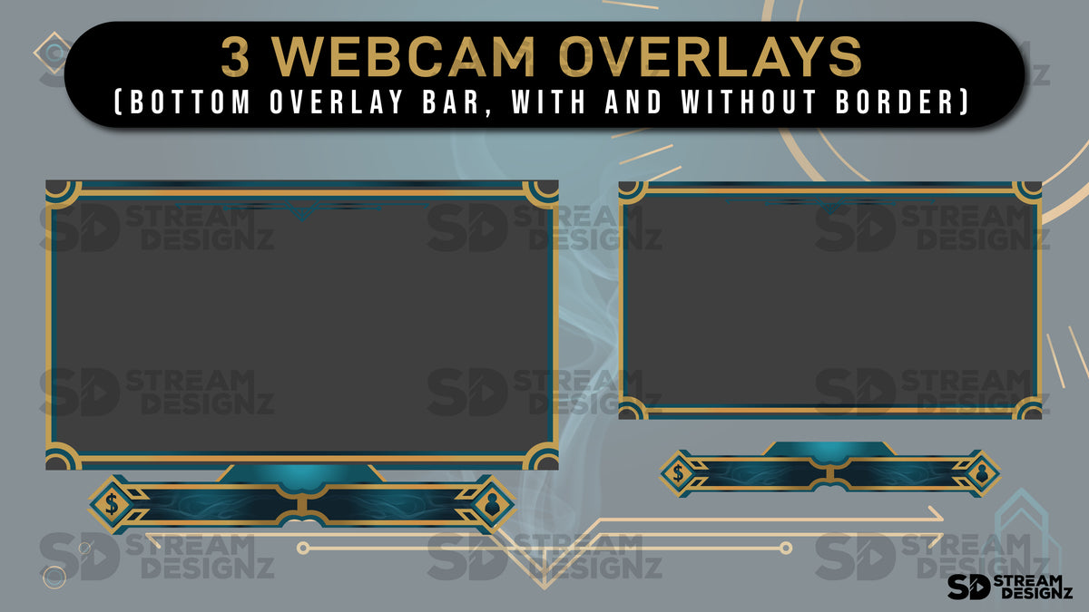 Stream Layout Bottom Animated Stream Overlay Package - Area of Effect | Stream Designz