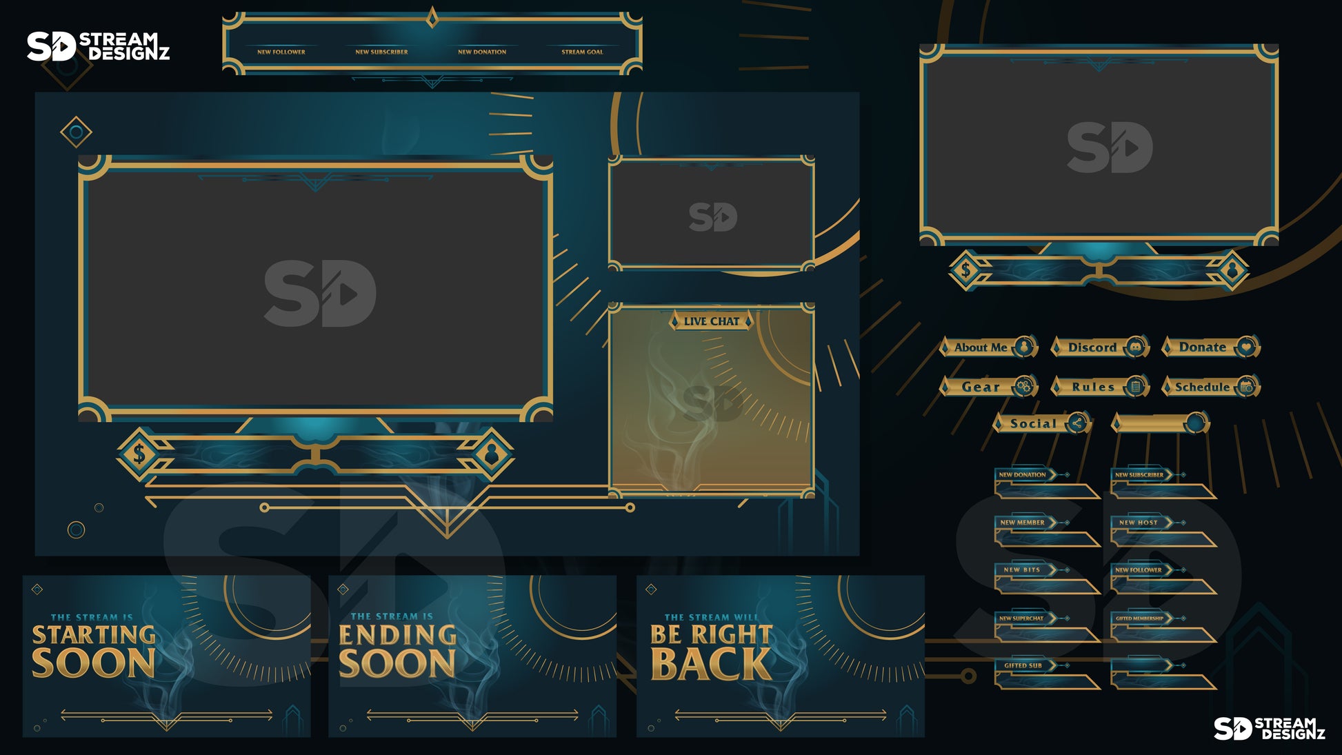 animated stream overlay package area of effect feature image stream designz
