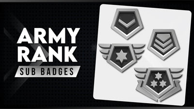 6 pack sub badges thumbnail army rank stream designz