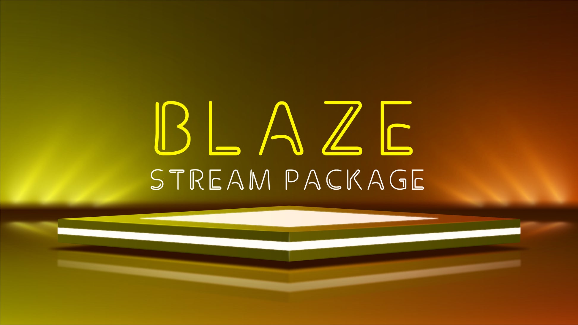Animated stream overlay package Blaze thumbnail stream designz