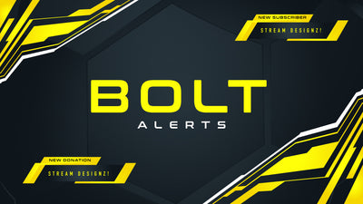 Animated stream alerts thumbnail bolt stream designz