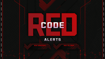 Animated stream alerts thumbnail code red stream designz