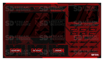 animated stream overlay package feature image code red stream designz