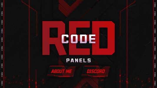 Twitch panels thumbnail code red stream designz