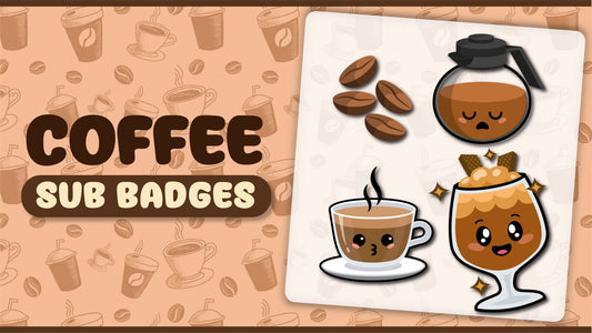 6 pack sub badges thumbnail coffee stream designz