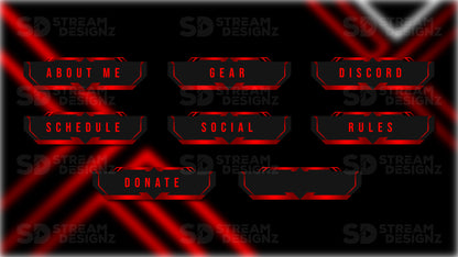 Twitch panels crimson preview image stream designz