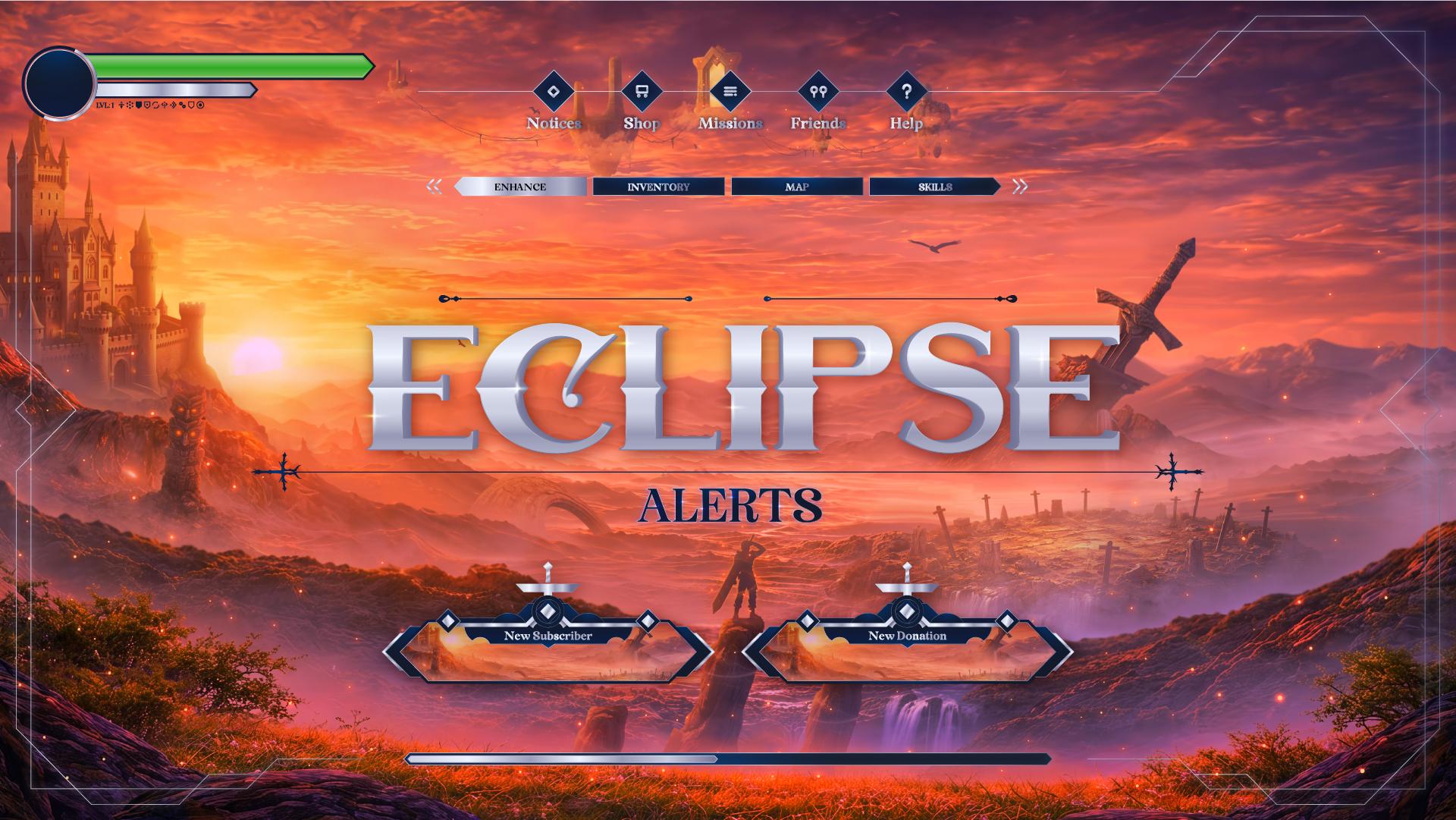 Animated stream alerts thumbnail Eclipse stream designz