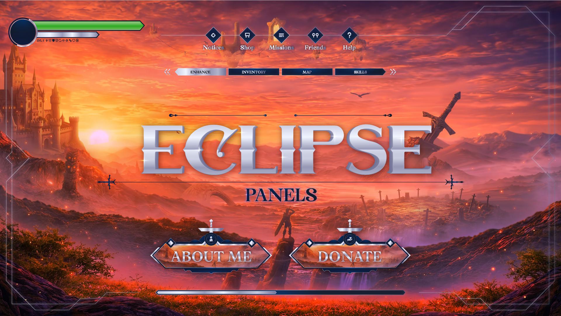 Twitch panels thumbnail eclipse stream designz